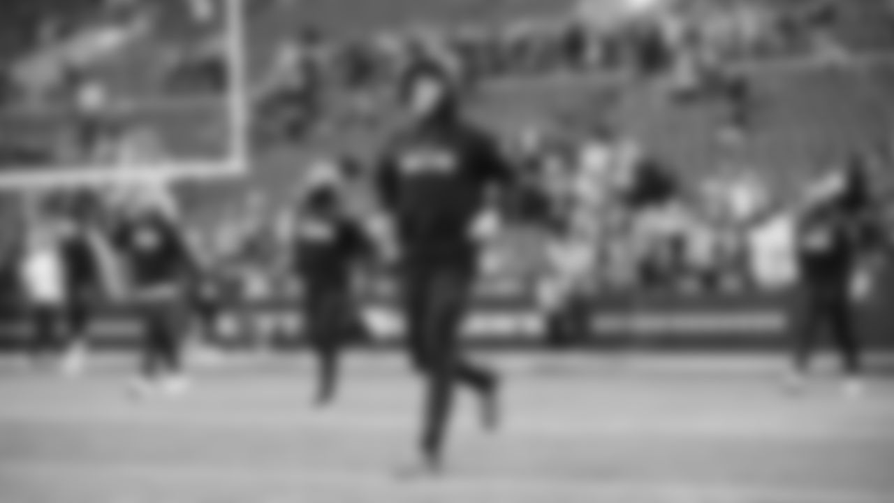 Seahawks wide receiver Cooper Kupp (10) warms up at Lumen Field for the NFC Championship game vs. the Los Angeles Rams on Sunday, January 25, 2026.