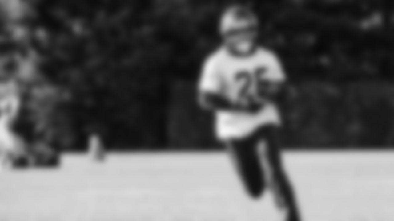 Seahawks running back Zach Charbonnet (26) practiced on Wednesday, December 17, 2025 at the Virginia Mason Athletic Center.