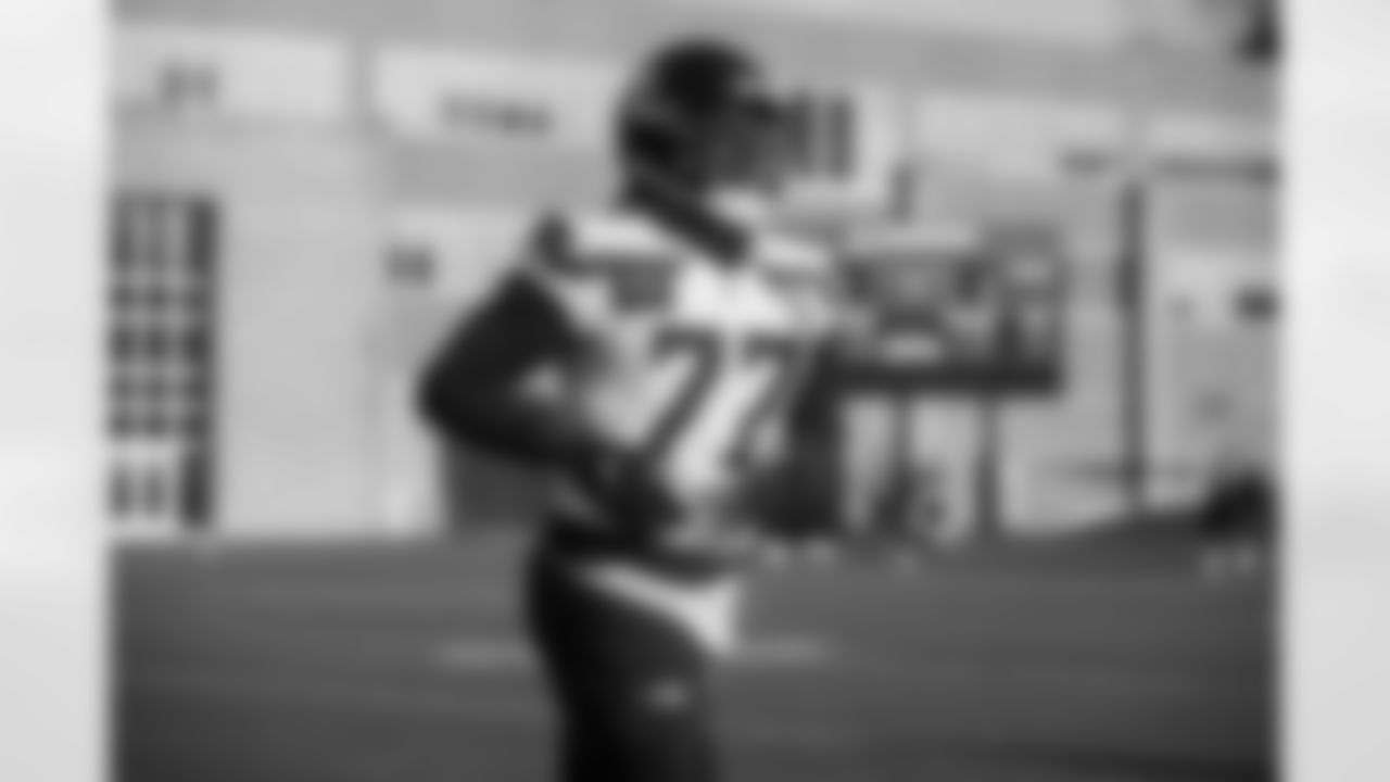 Seahawks defensive end Kenneth Odumegwu (77) practiced on Wednesday, December 11, 2024 at the Virginia Mason Athletic Center