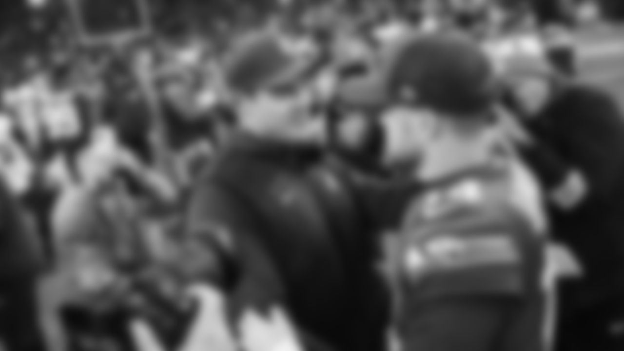 The Seahawks celebrated the 26-0 win vs. the Minnesota Vikings at Lumen Field on November 30, 2025.