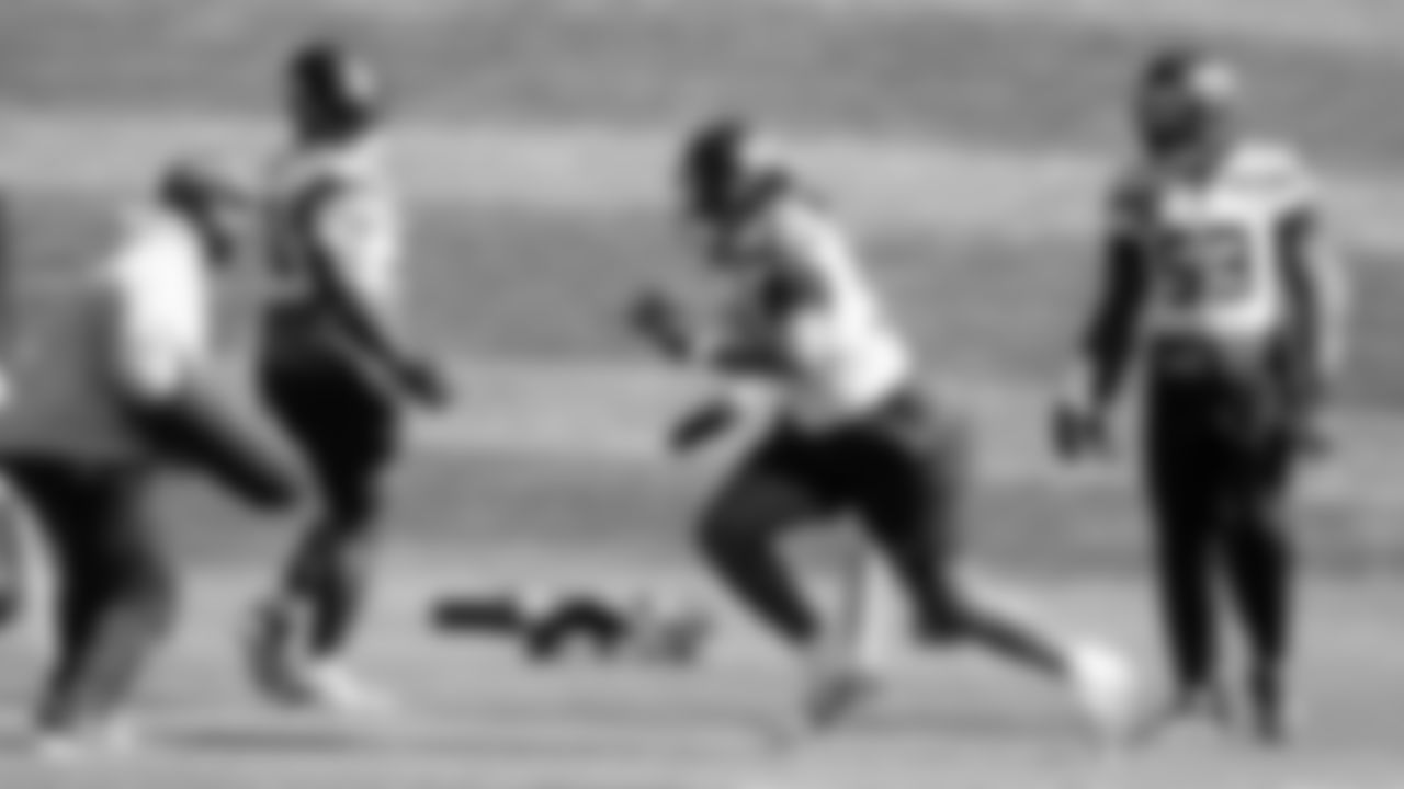 Seahawks defensive end Mike Morris (94) practiced on Thursday, September 18, 2025 at the Virginia Mason Athletic Center.