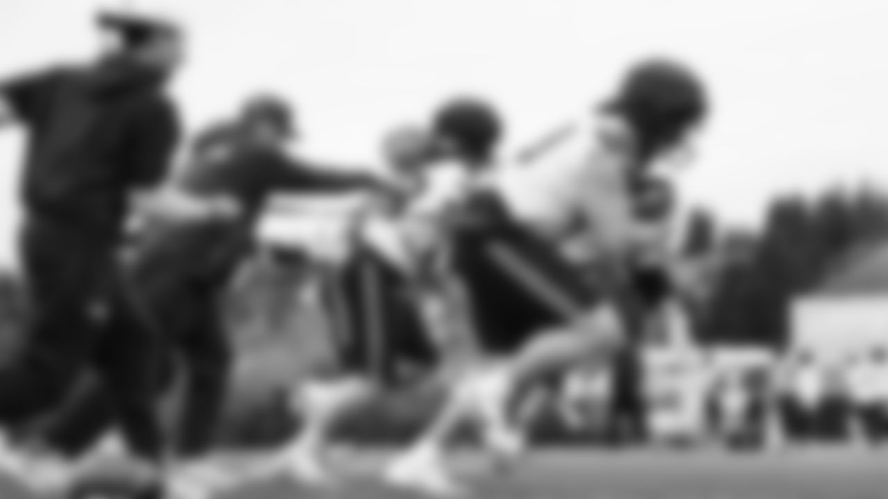 Seahawks fullback Brady Russell (38) practiced on Wednesday, December 3, 2025 at the Virginia Mason Athletic Center.