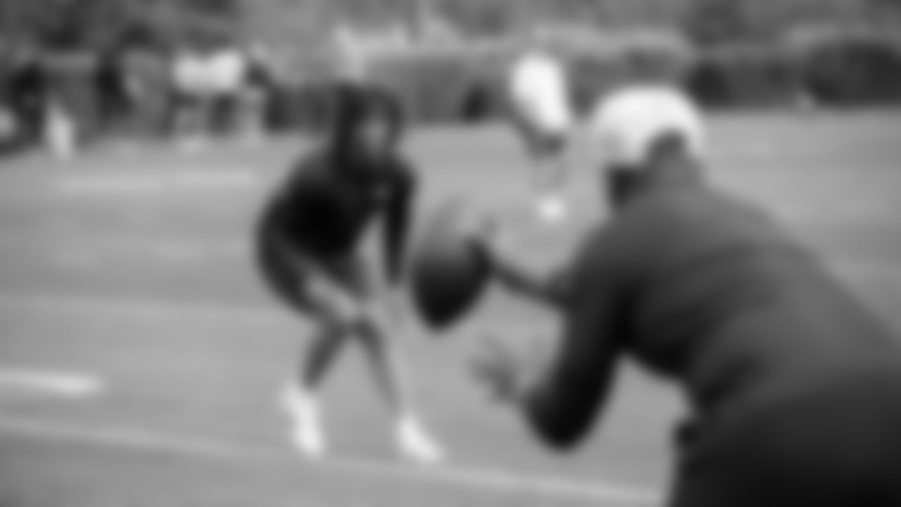 Seahawks cornerback Damarion Williams (37) participated in a workout on May 7, 2025 at the Virginia Mason Athletic Center.