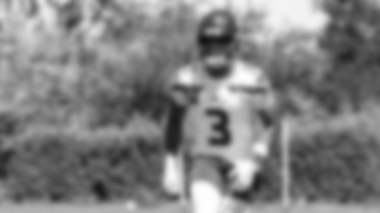 Seahawks safety Nick Emmanwori (3) participated in a workout on day one of OTAs on Tuesday, May 27, 2025 at the Virginia Mason Athletic Center.