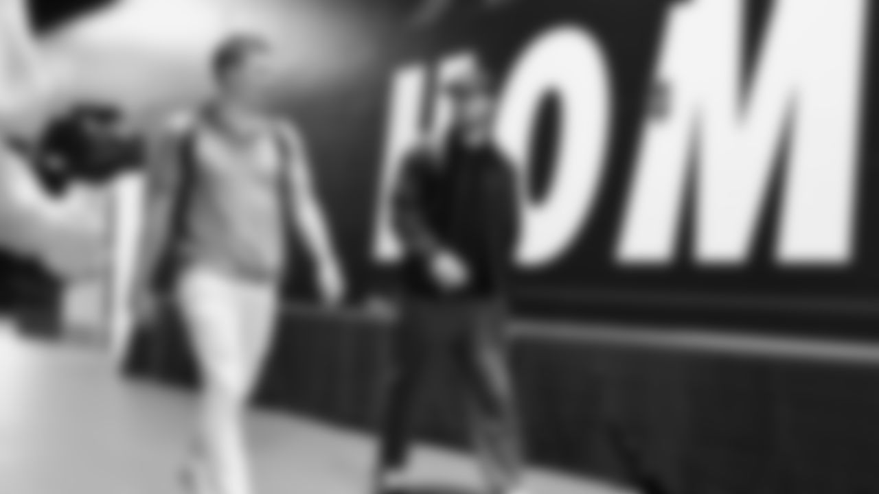 Seahawks quarterback Drew Lock (2) and quarterback Sam Darnold (14) arrived at Lumen Field for the NFC Championship game vs. the Los Angeles Rams on Sunday, January 25, 2026.