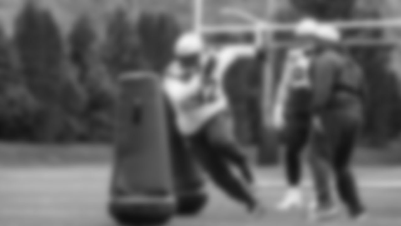 Seahawks defensive tackle Quinton Bohanna (92) practiced on Wednesday, November 26, 2025 at the Virginia Mason Athletic Center.