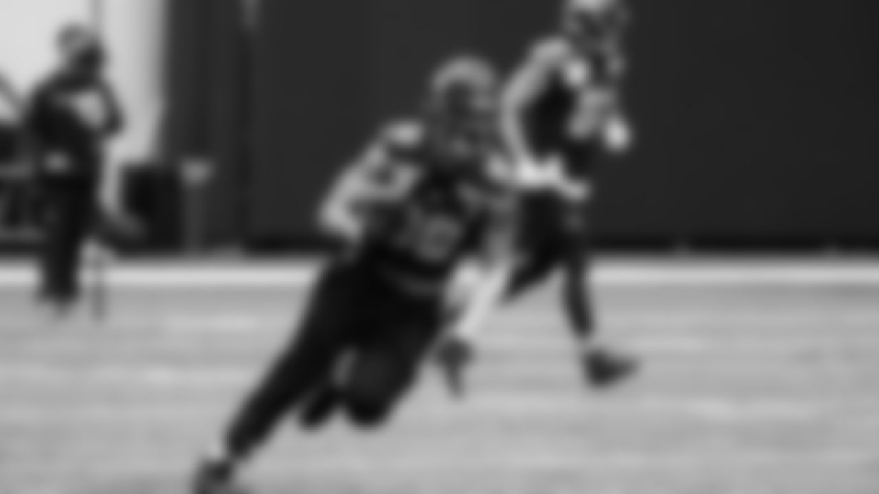 Seahawks tight end AJ Barner (88) practiced on Wednesday, December 10, 2025 at the Virginia Mason Athletic Center.