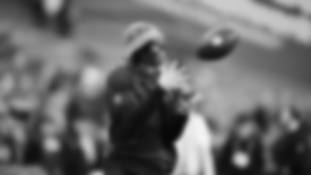 Seahawks wide receiver Rashid Shaheed (22) warms up at Lumen Field for the NFC divisional round game vs. the San Francisco 49ers on January 17, 2026.