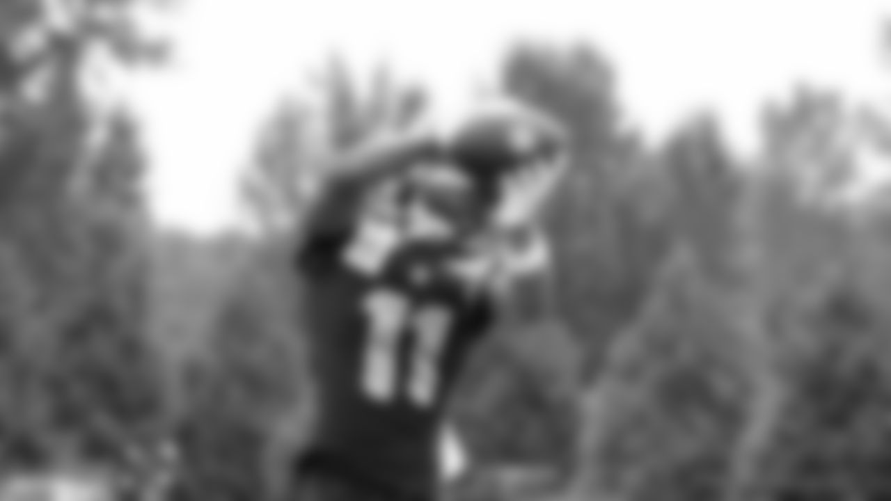 Seahawks wide receiver Jaxon Smith-Njigba (11) practiced on day four of training camp on July 26, 2025 at the Virginia Mason Athletic Center.
