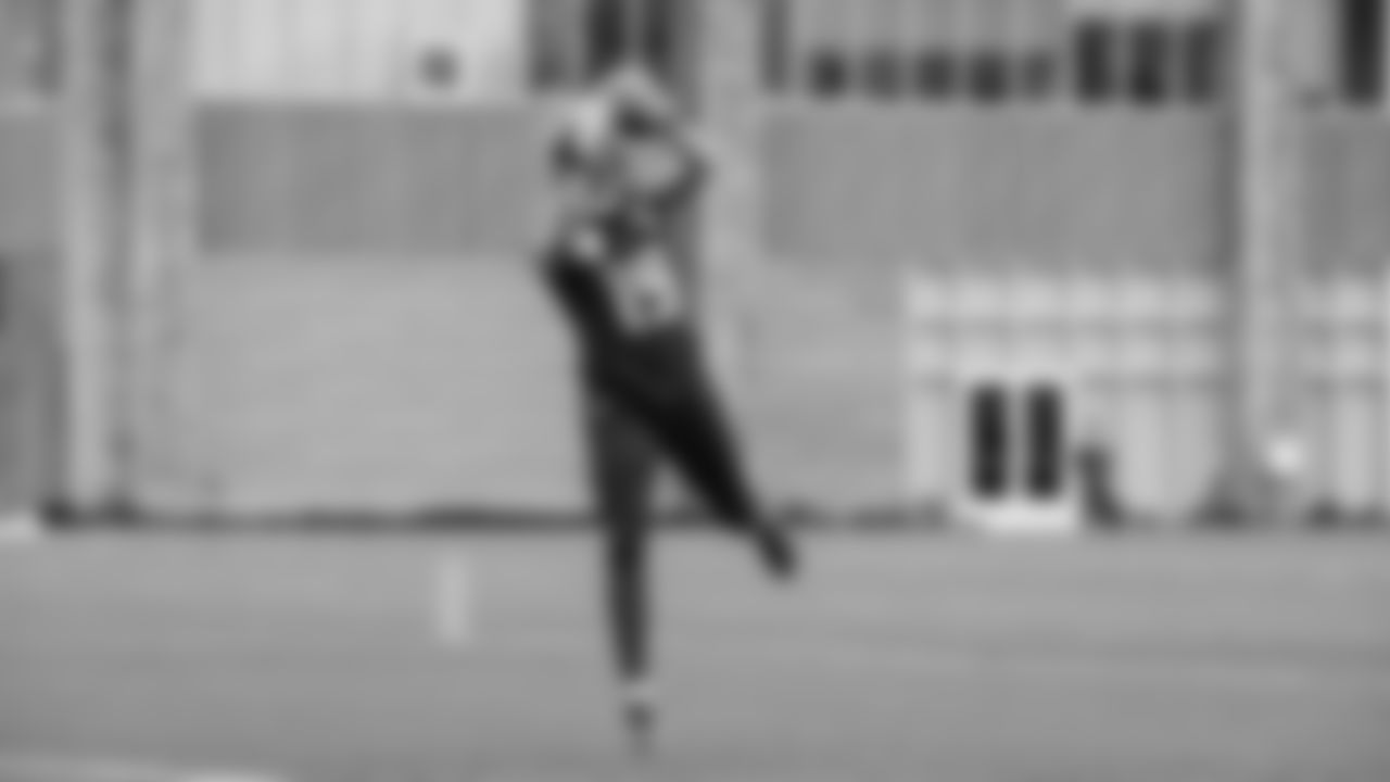 Seahawks wide receiver Jake Bobo (19) practiced on Thursday, January 15, 2026 at the Virginia Mason Athletic Center.