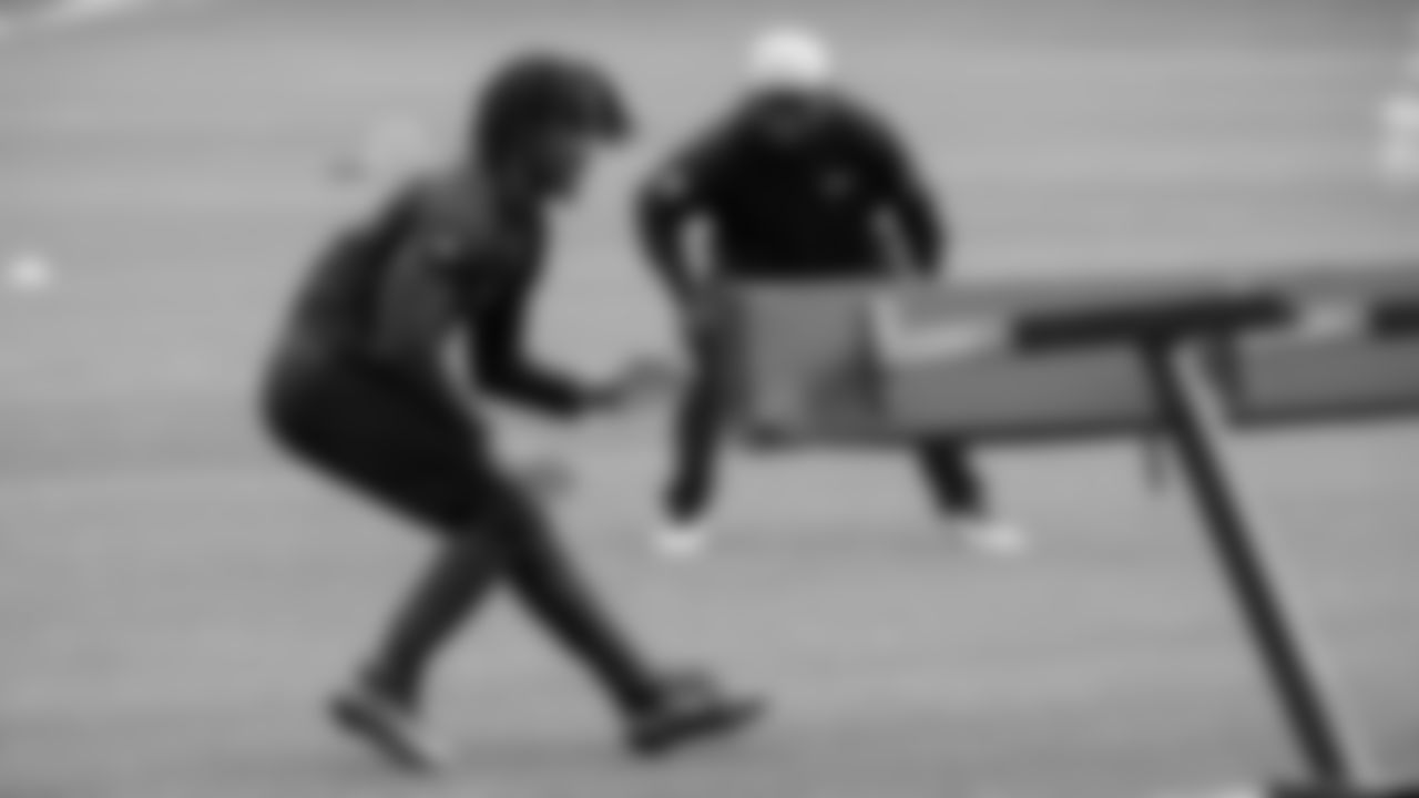 Seahawks cornerback Damarion Williams (37) participated in a workout on May 13, 2025 at the Virginia Mason Athletic Center.