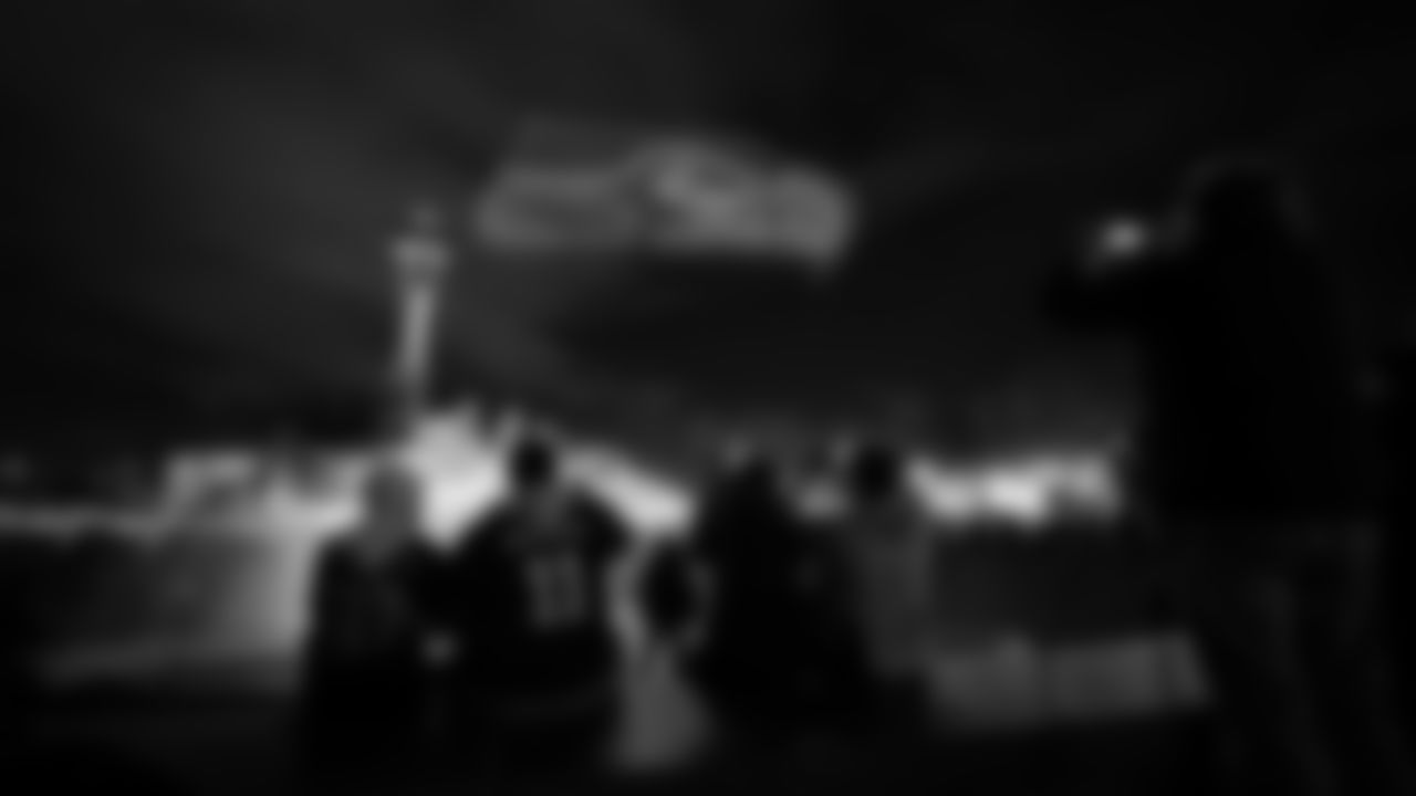 The Seahawks hosted a drone show at the Seattle Center on January 30, 2026 in honor of the team's postseason success.