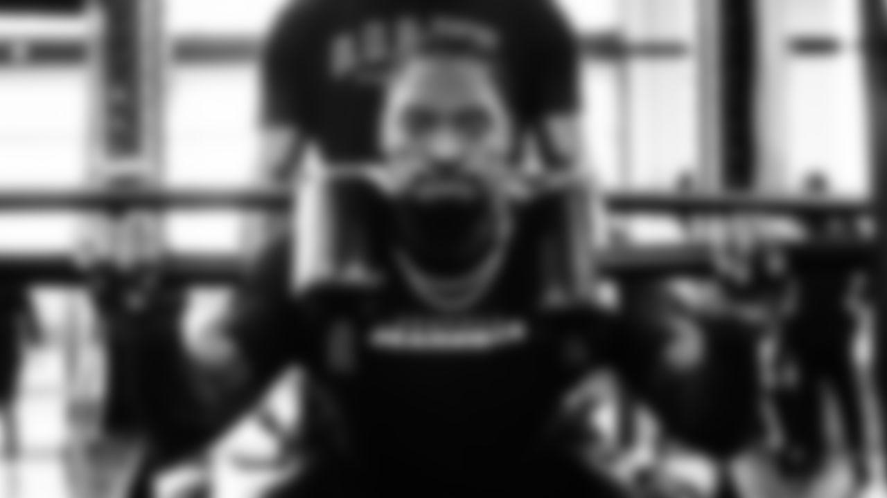 Seahawks defensive end DeMarcus Lawrence (0) worked out on Monday, January 12, 2026 at the Virginia Mason Athletic Center.