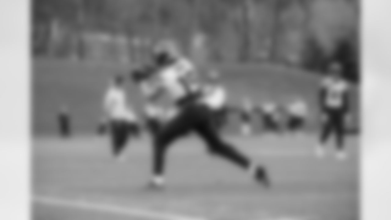 Seahawks wide receiver Jake Bobo (19) practiced at the Virginia Mason Athletic Center on Wednesday, January 1, 2025.
