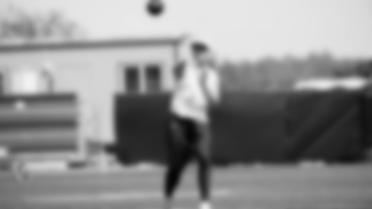 Seahawks quarterback Drew Lock (2) participated in a workout on May 6, 2025 at the Virginia Mason Athletic Center.