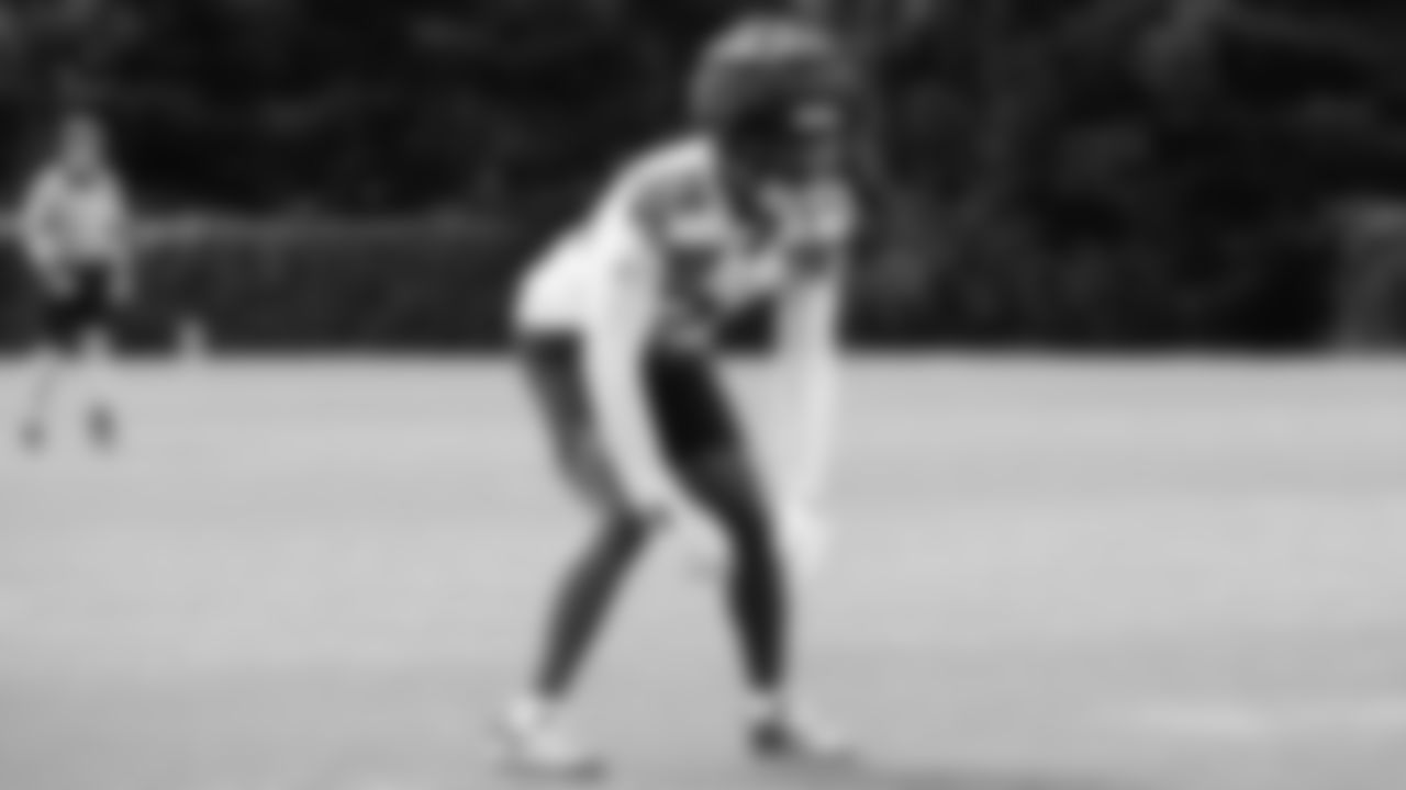 Seahawks cornerback Nehemiah Pritchett (28) practiced on August 19, 2025 at the Virginia Mason Athletic Center.