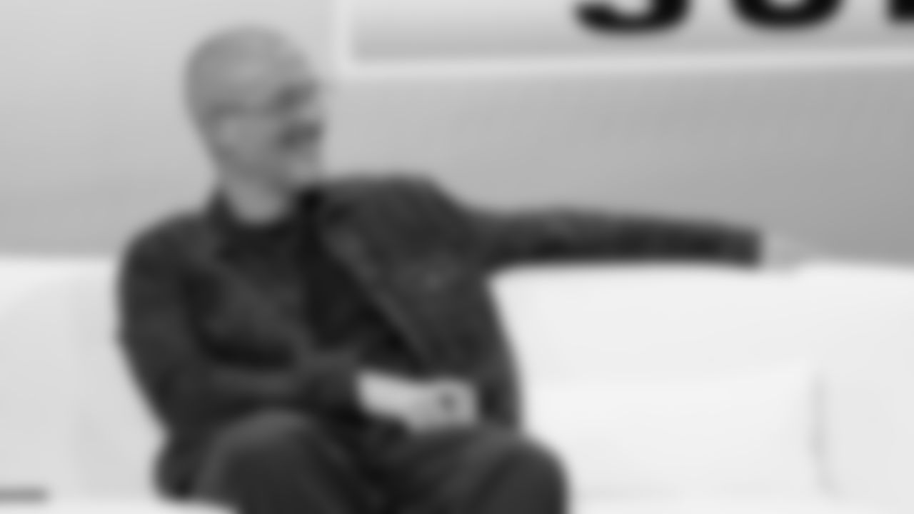 Apple Music's Zane Lowe smiles at the Apple Music Halftime Show press conference ahead of the Super Bowl 60 football game on Thursday, February 5, 2026 in San Francisco. (Kathryn Riley/NFL)