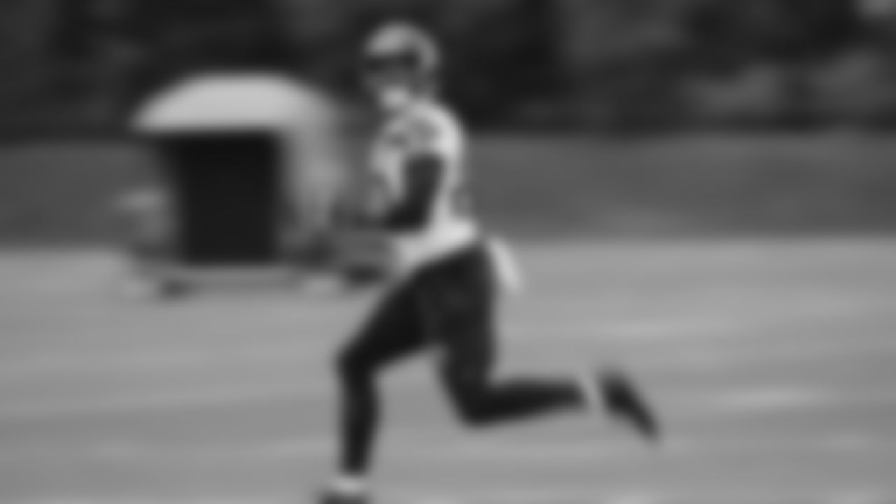 Seahawks wide receiver Dareke Young (83) practiced on Thursday, December 4, 2025 at the Virginia Mason Athletic Center.