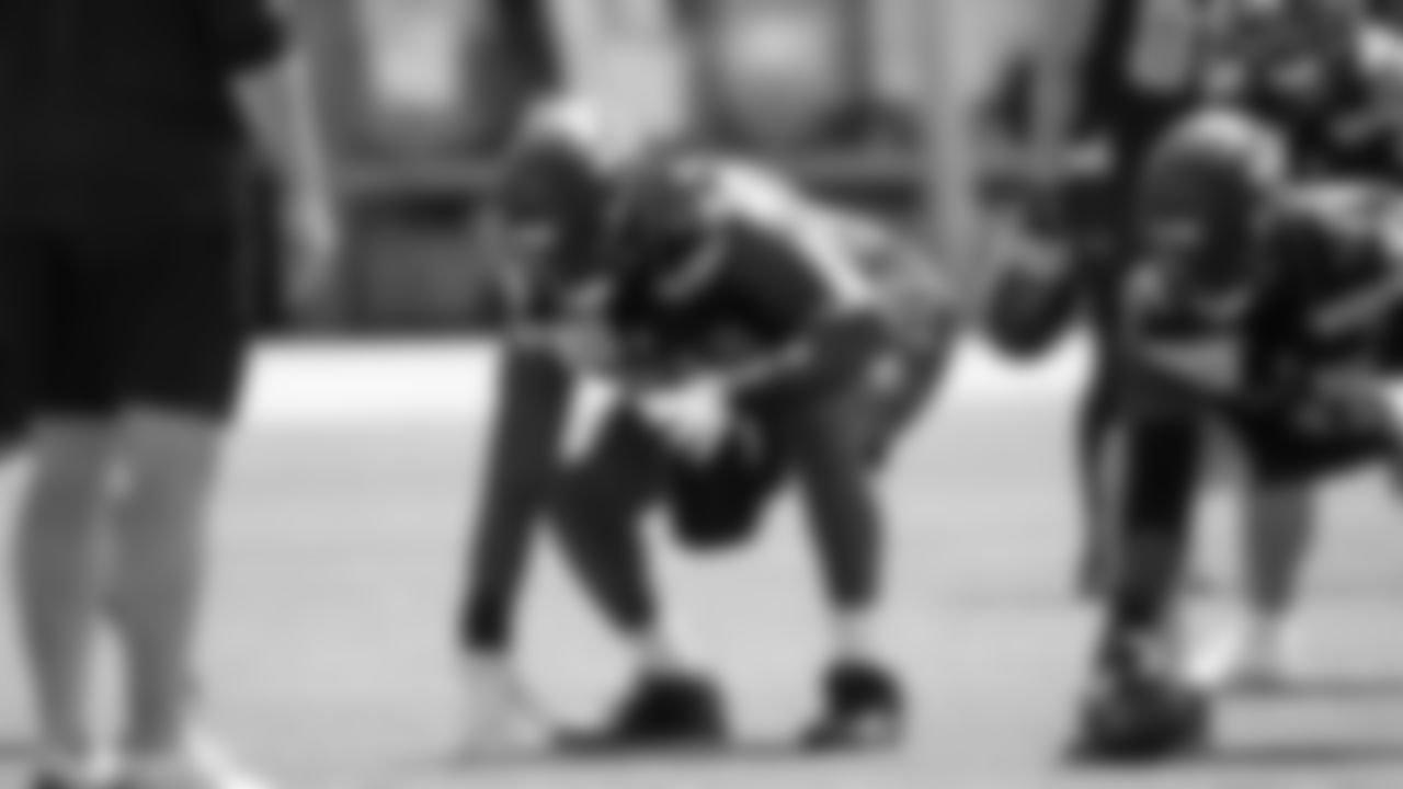 Seahawks guard Christian Haynes (64) participated in a workout on day six of OTAs on Thursday, June 5, 2025 at the Virginia Mason Athletic Center.