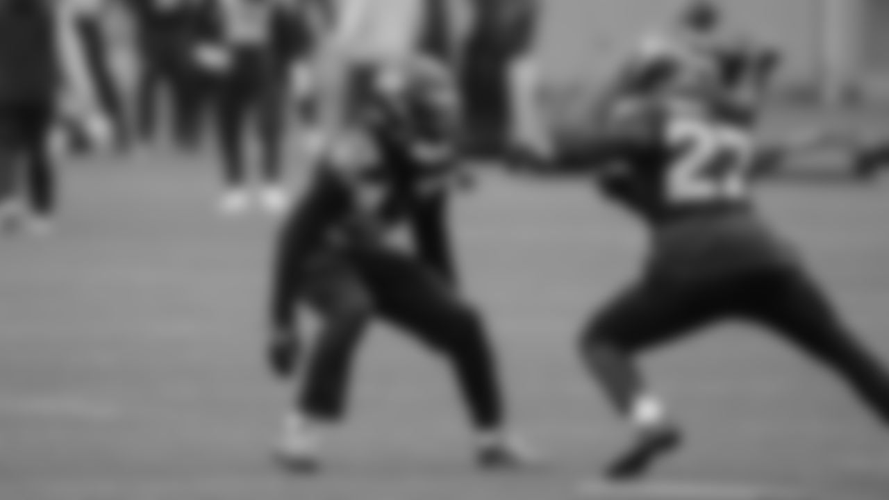 Seahawks cornerback Nehemiah Pritchett (28) and cornerback Riq Woolen (27) practiced on Wednesday, December 24, 2025 at the Virginia Mason Athletic Center.