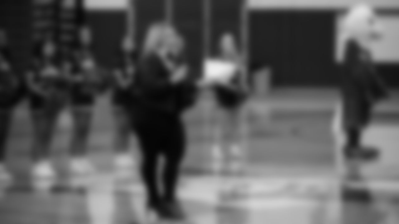 The Seahawks, Safeway, Delta Air Lines, Coca-Cola, and Head & Shoulders surprised Washington High School with a grant to support their girls flag football program on Tuesday, November 25, 2025.