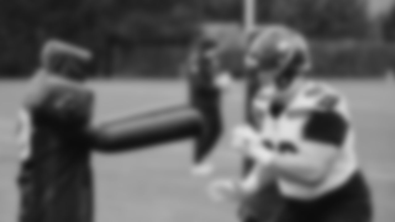 Seahawks defensive tackle Rylie Mills (98) practiced on Wednesday, January 7, 2026 at the Virginia Mason Athletic Center.
