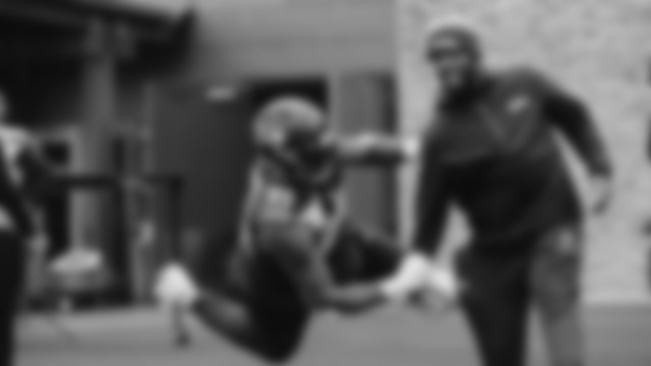 Seahawks defensive end Leonard Williams (99) practiced on Thursday, December 4, 2025 at the Virginia Mason Athletic Center.