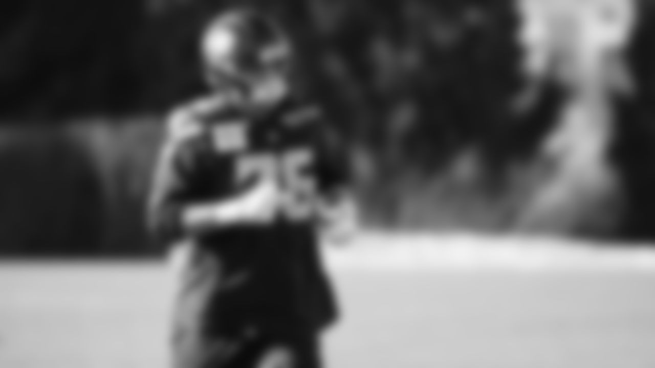 Seahawks guard Grey Zabel (76) practiced on Wednesday, January 21, 2026 at the Virginia Mason Athletic Center.