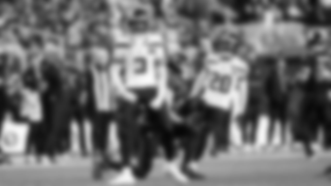 Seahawks defensive back Nick Emmanwori celebrates after stopping 49ers tight end George Kittle.