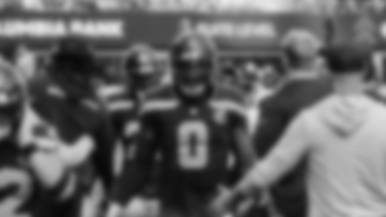 Seahawks defensive end DeMarcus Lawrence (0) vs. the 49ers in Week 1.