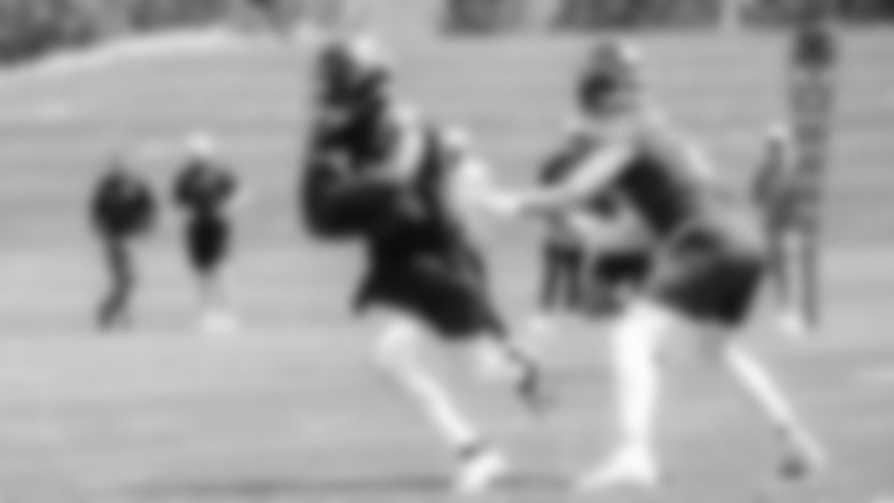 Seahawks quarterback Drew Lock (2) and running back Jacardia Wright (31) participated in a workout on day four of OTAs on Monday, June 2, 2025 at the Virginia Mason Athletic Center.