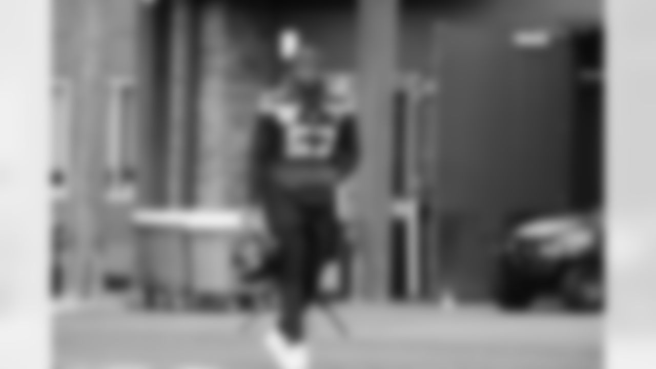 Seahawks linebacker Boye Mafe (53) practiced at the Virginia Mason Athletic Center on Thursday, December 5, 2024.