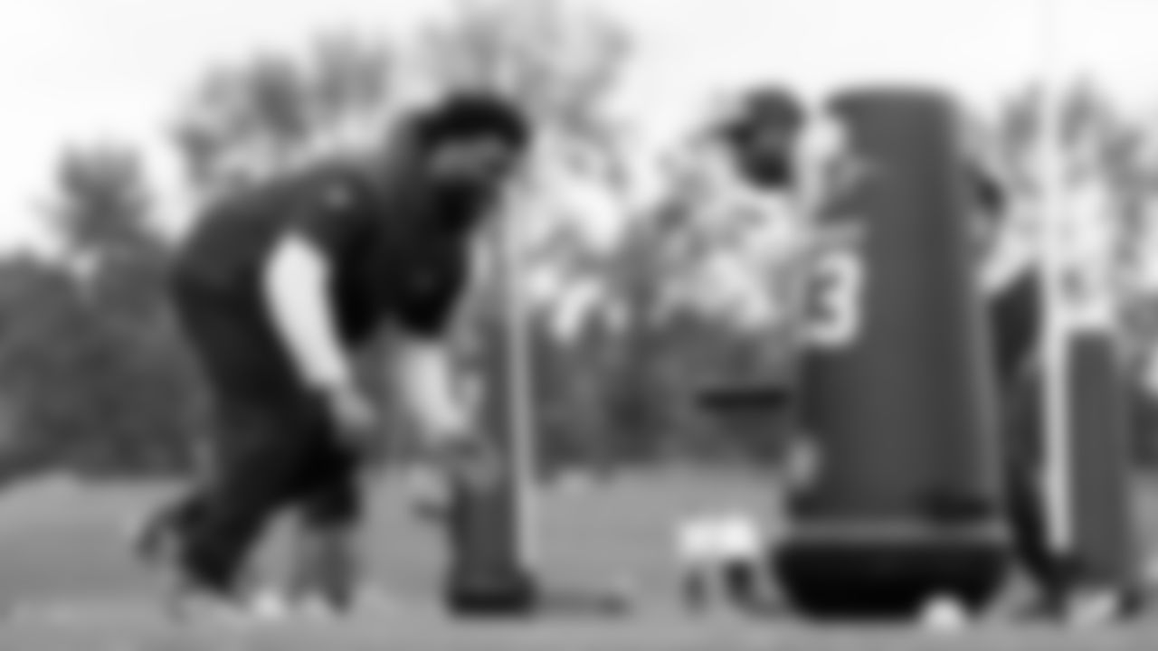Seahawks defensive tackle Quinton Bohanna (92) participated in a workout on May 15, 2025 at the Virginia Mason Athletic Center.