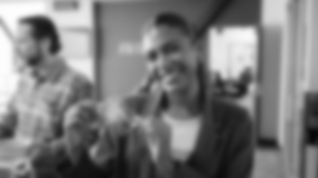 Seahawks players and staff participated in National Voter Registration Day.