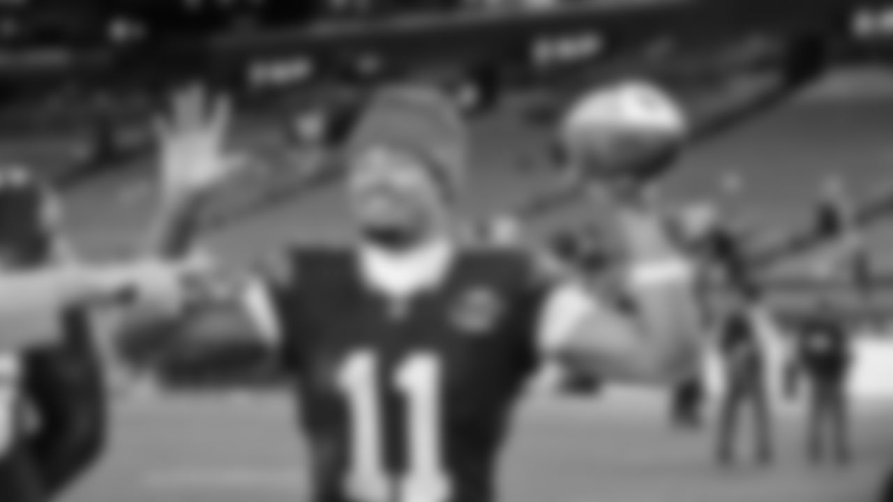 The Seahawks celebrated the victory over the Washington Commanders on Sunday Night Football at Northwest Stadium.