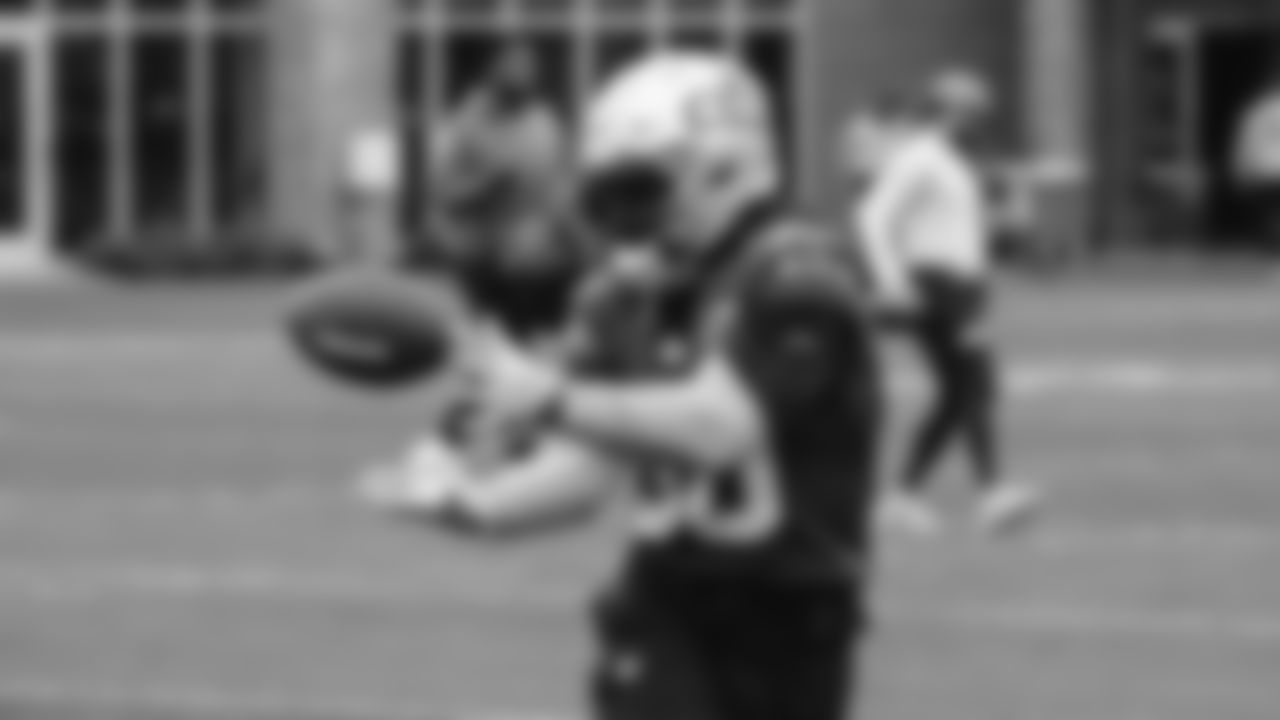 Seahawks running back Cam Akers (30) practiced on Thursday, November 27, 2025 at the Virginia Mason Athletic Center.