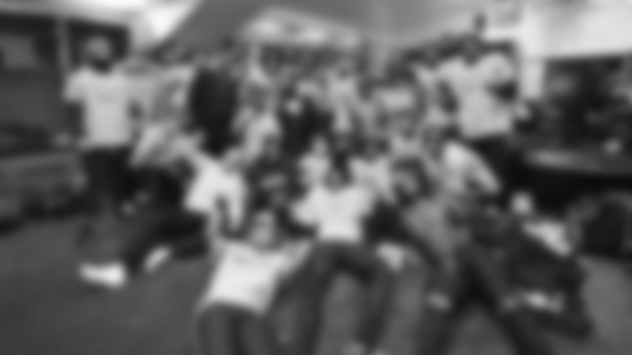 The Seahawks celebrate the 31-27 win vs. the Rams in the NFC Championship on Sunday, January 25, 2026.