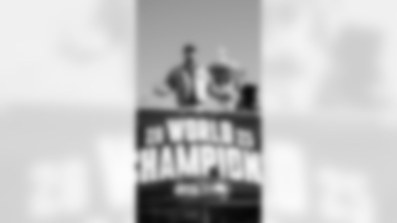 The Seahawks participated in the World Championship Parade through downtown Seattle on February 11, 2026.