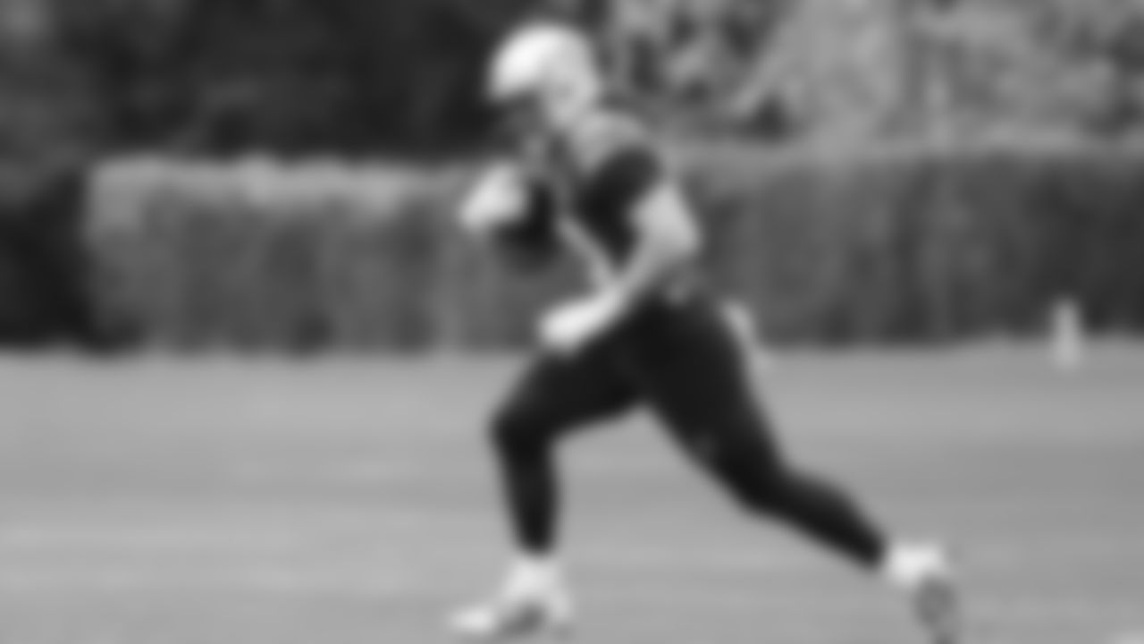 Seahawks tight end Nick Kallerup (89) practiced on Thursday, October 30, 2025 at the Virginia Mason Athletic Center.