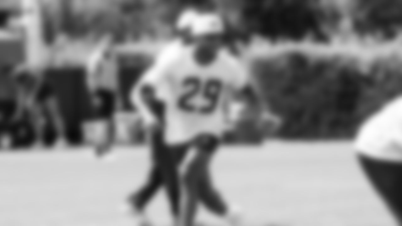 Seahawks cornerback Josh Jobe (29) practiced on July 30, 2025 at the Virginia Mason Athletic Center.