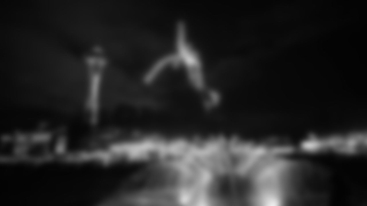 The Seahawks hosted a drone show at the Seattle Center on January 30, 2026 in honor of the team's postseason success.