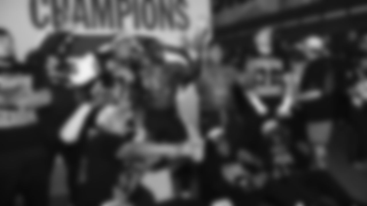 The Seahawks celebrated the 29-13 victory vs. the Patriots in Super Bowl LX.