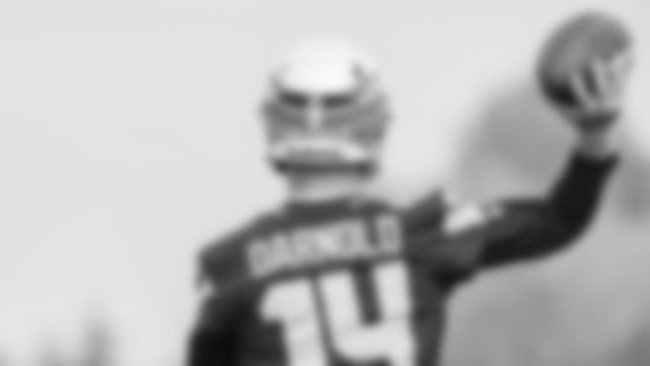 Seahawks quarterback Sam Darnold (14) practiced on Friday, October 31, 2025 at the Virginia Mason Athletic Center.