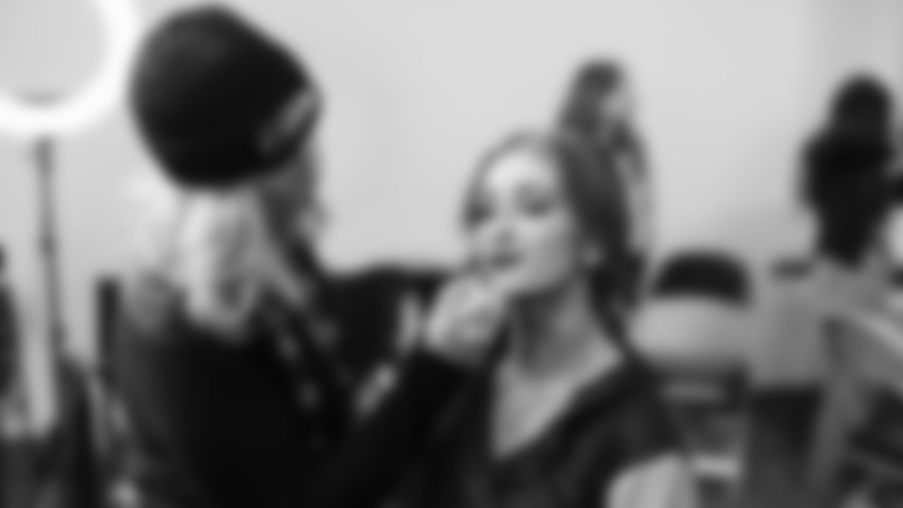 Seahawks Dancers Backstage in the NFC Championship on January 25, 2026.