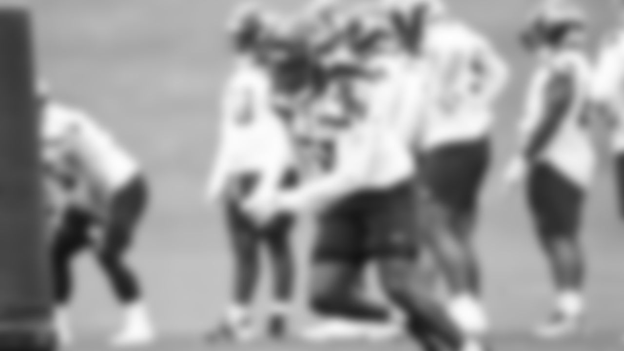Defensive end Nana Osafo-Mensah (55) practiced on day two of rookie minicamp on May 3, 2025 at the Virginia Mason Athletic Center.