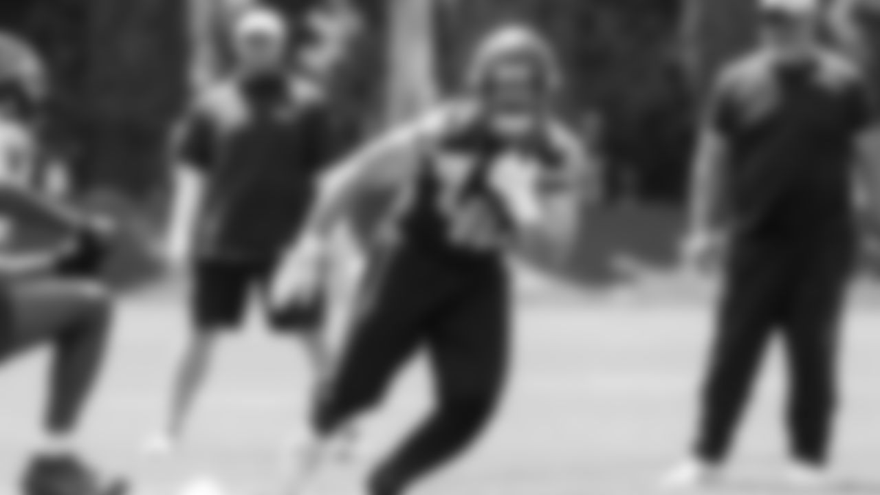 Seahawks fullback Robbie Ouzts (40) participated in a workout on day four of OTAs on Monday, June 2, 2025 at the Virginia Mason Athletic Center.