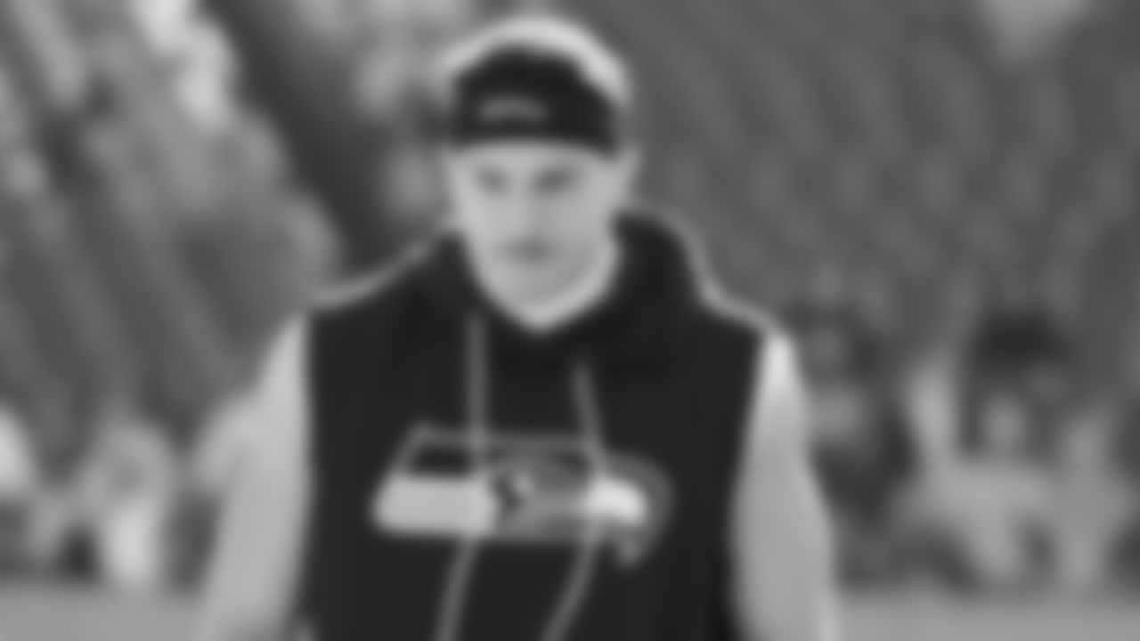 Seahawks safety Ty Okada (39) hit the field at Nissan Stadium for the Week 12 matchup vs. the Titans in Nashville, Tennessee.