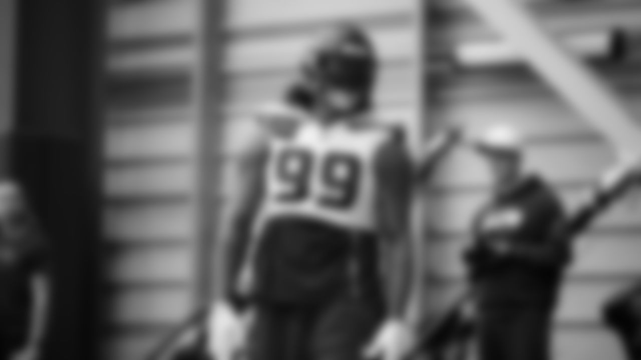 Seahawks defensive end Leonard Williams (99) practiced on Thursday, November 6, 2025 at the Virginia Mason Athletic Center.