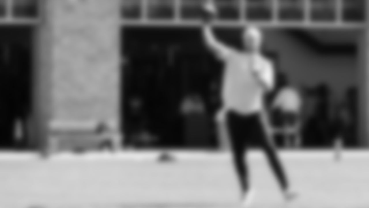 Seahawks quarterback Sam Darnold (14) participated in the Seahawks 2025 offseason workout program.