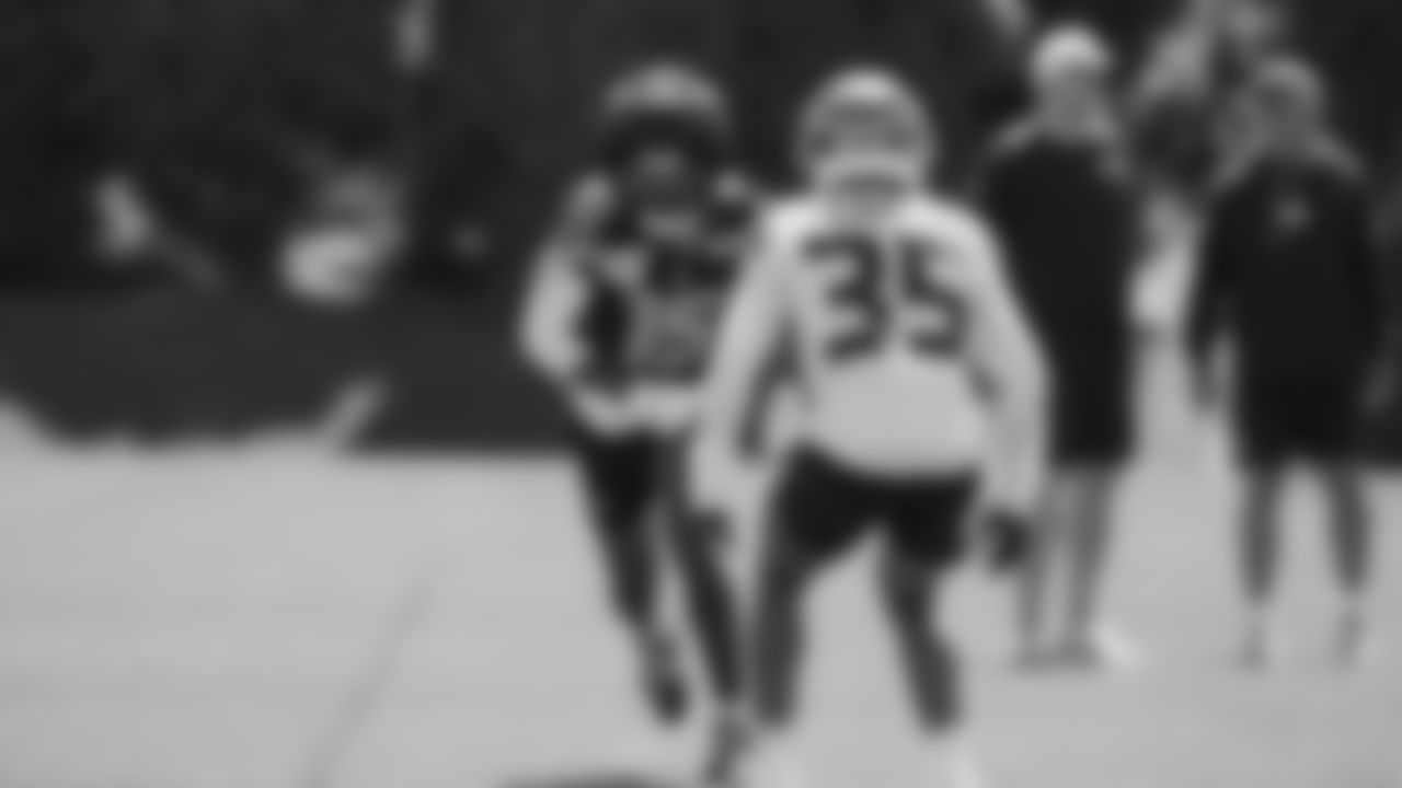 Seahawks wide receiver Tory Horton (15) practiced on day two of training camp on July 24, 2025 at the Virginia Mason Athletic Center.
